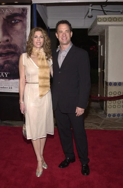 Rita wilson und tom hanks — Stockfoto