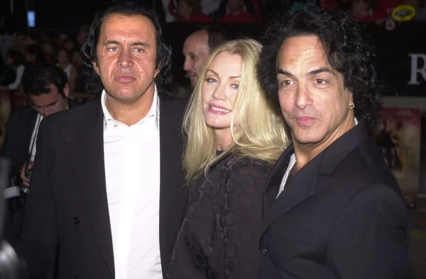 Gene Simmons, Shannon Tweed e Paul Stanley — Fotografia de Stock