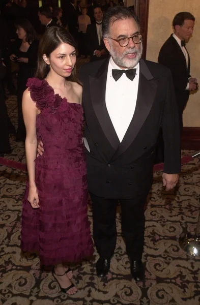 Sofia coppola och far francis ford coppola — Stockfoto