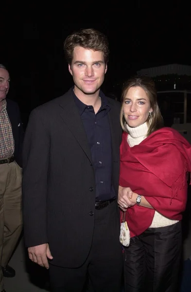 Chris O'Donnell and Caroline Fentress — Stock Photo, Image