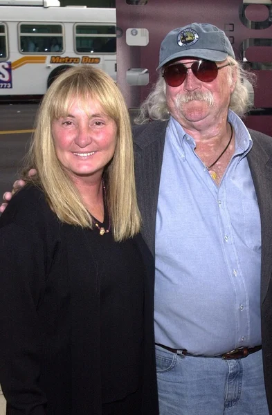 David Crosby e moglie Jan — Foto Stock