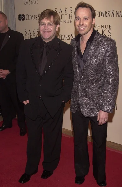 Elton John y David Furnish — Foto de Stock