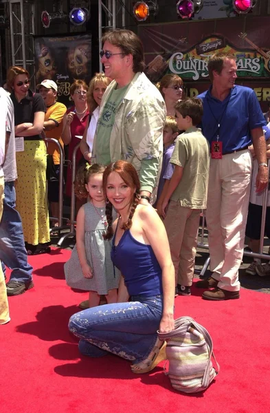 John Ritter, Amy Yasbeck e la figlia Stella Ritter — Foto Stock