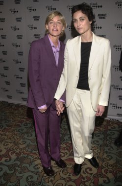 Ellen DeGeneres and Alexandra Hedison clipart
