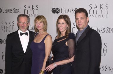 Steven spielberg, kate capshaw, rita wilson ve tom hanks