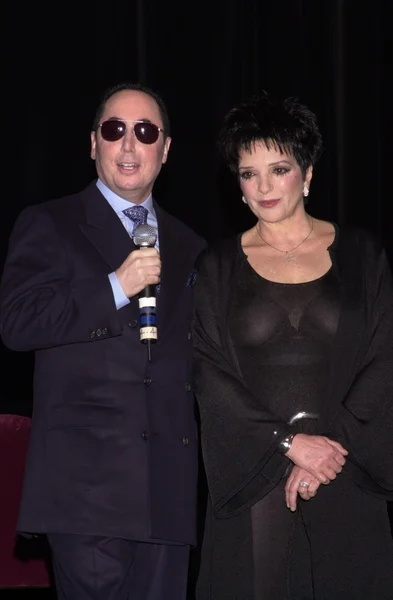 David konuk ve liza minnelli — Stok fotoğraf