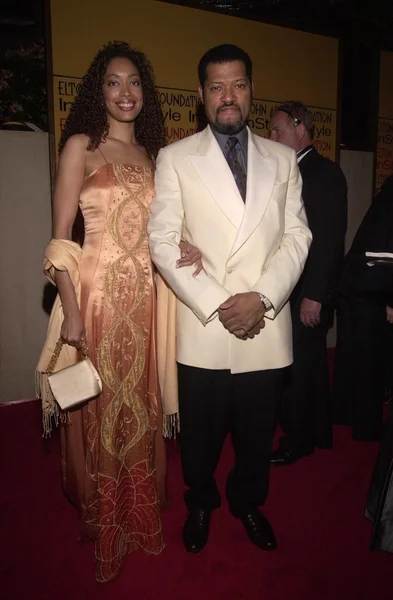 Lawrence Fishburne y fecha — Foto de Stock