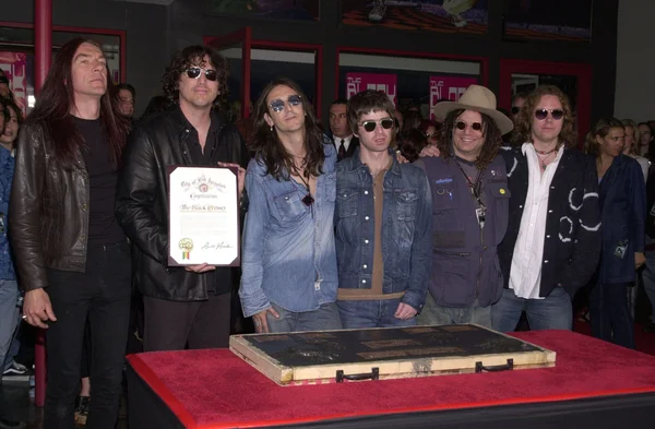 The Black Crowes, Noel Gallagher and Don Was — Stock Photo, Image