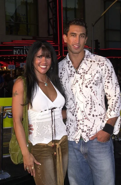 Mia St. John and date Diego Sebastian — Stock Photo, Image