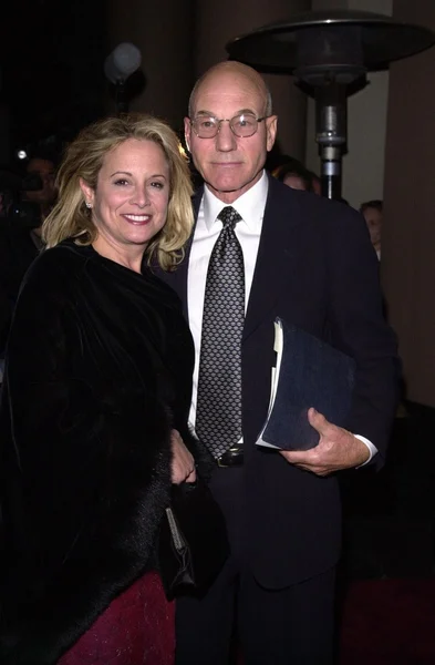 Patrick Stewart e sua esposa Wendy — Fotografia de Stock