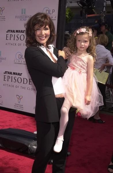 Janine Turner and daughter — Stock Photo, Image