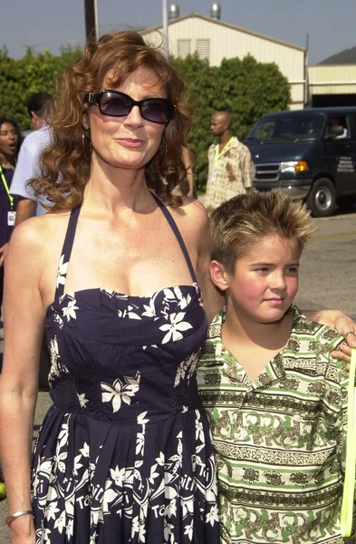 Susan Sarandon dan anak — Stok Foto