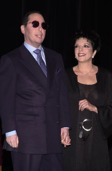 David gest och liza minnelli — Stockfoto