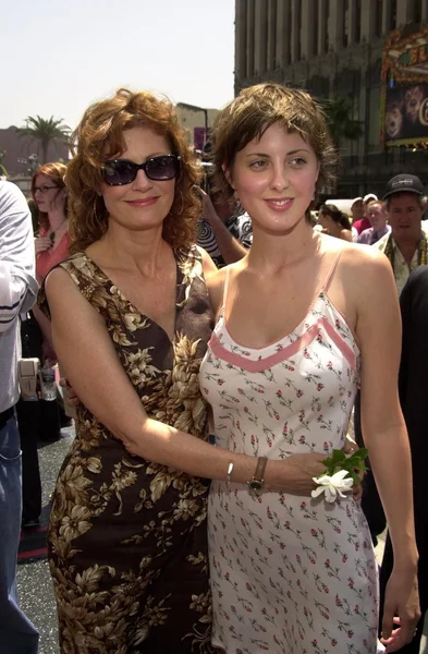 Susan Sarandon and daughter Eva — Stock Photo, Image