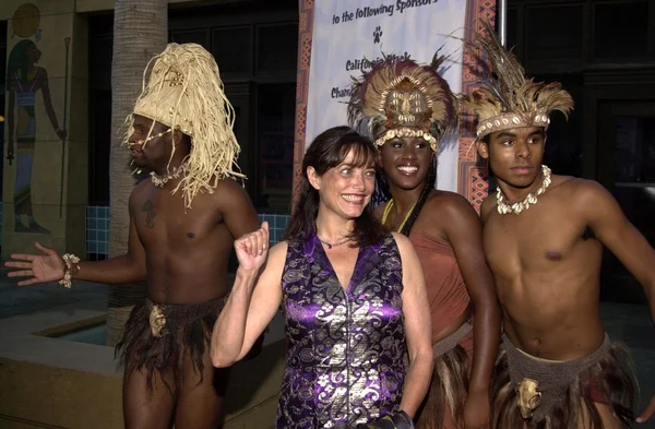 Karen Allen y Shaka Zulu bailarinas — Foto de Stock