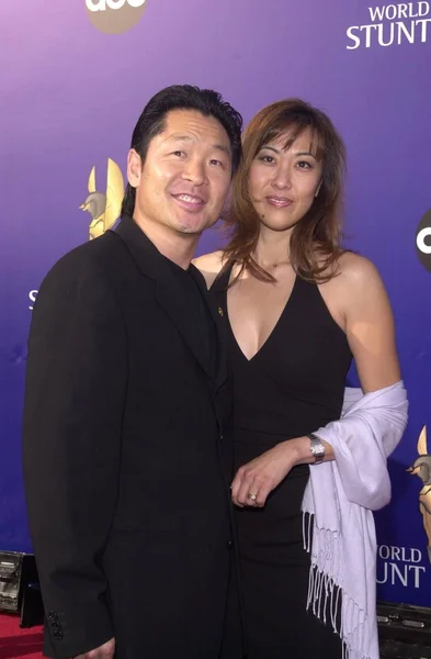 Simon Rhee y su esposa Cindy — Foto de Stock