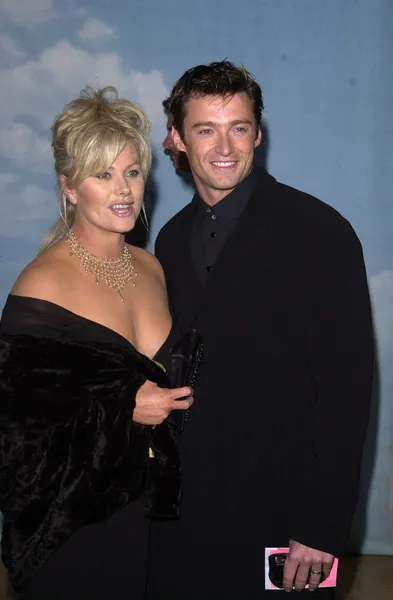 Hugh jackman und girlriend — Stockfoto