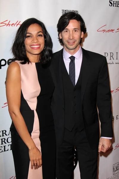 Rosario Dawson and Ron Krauss — Stock Photo, Image