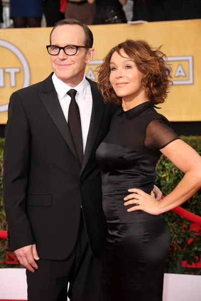 Jennifer Grey, Clark Gregg — Stock Photo, Image