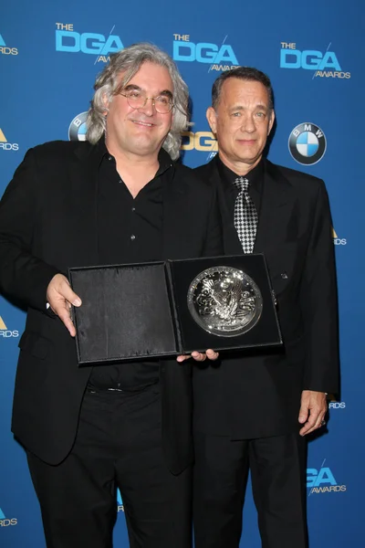 Tom Hanks, Paul Greengrass — Stockfoto