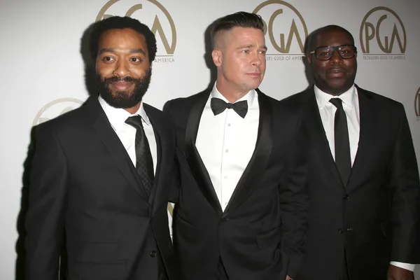 Brad Pitt, Chiwetel Ejiofor, Steve Mcqueen — Stockfoto