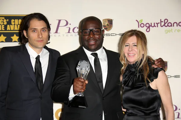 Jeremy Kleiner, Steve McQueen e Dede Gardner — Foto Stock