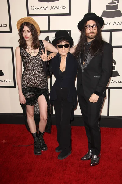 Charlotte Kemp Muhl, Yoko Ono, Sean Lennon — Stock Photo, Image