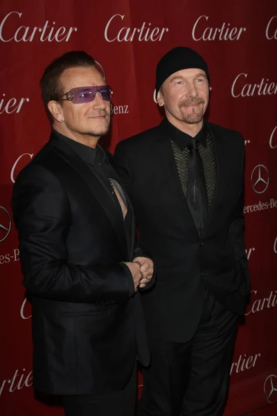 Bono (links) & de rand, van u2 — Stockfoto