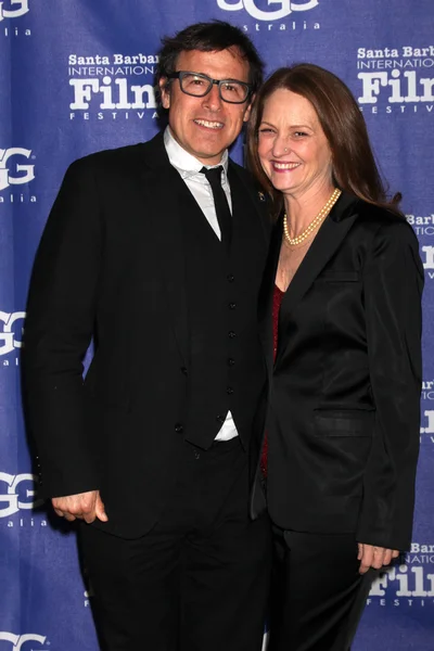 David O. Russell y Melissa Leo — Foto de Stock