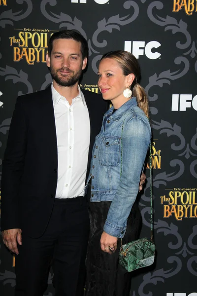 Tobey Maguire, Jennifer Meyer — Stock Photo, Image