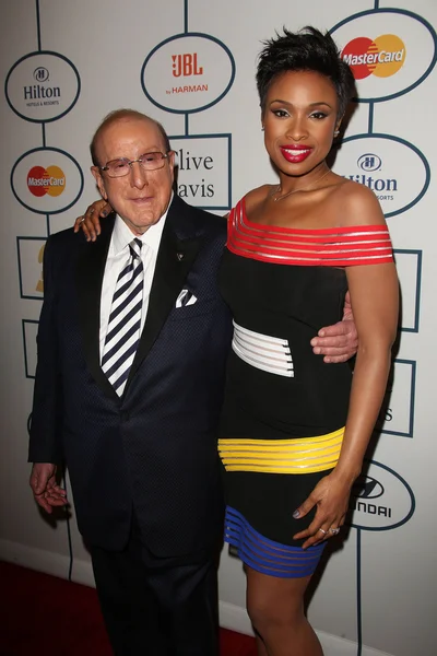 Clive Davis, Jennifer Hudson — Stock Photo, Image