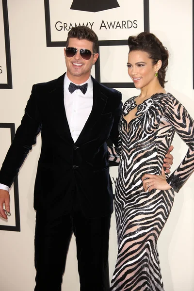 Paula Patton, Robin Thicke — Stok fotoğraf