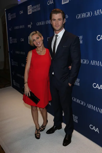 Elsa Pataky og Chris Hemsworth. - Stock-foto