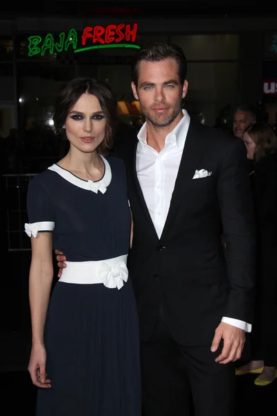 Keira Knightley and Chris Pine — Stock Photo, Image