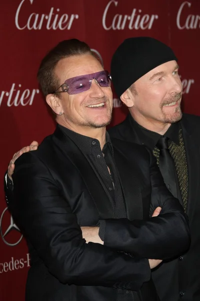 Bono (vänster) & kanten, från u2 — Stockfoto