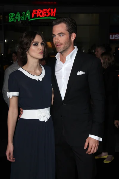 Keira Knightley and Chris Pine — Stock Photo, Image