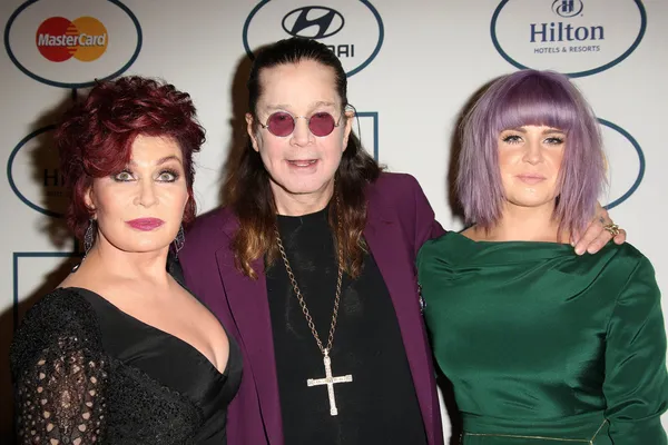 Kelly Osbourne, Ozzy Osbourne, Sharon Osbourne — Stock Photo, Image