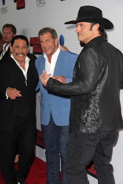 Danny Trejo, Mel Gibson, Robert Rodriguez — Foto Stock