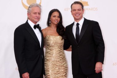 Michael douglas, luciana barroso ve matt damon