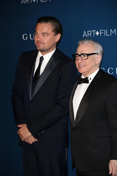 Leonardo dicaprio, Martina scorsese — Zdjęcie stockowe