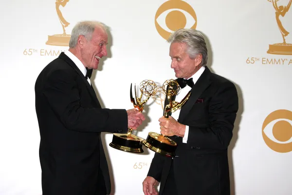 Jerry Weintraub y Michael Douglas —  Fotos de Stock