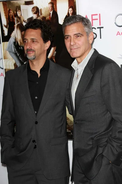 Grant Heslov e George Clooney — Foto Stock