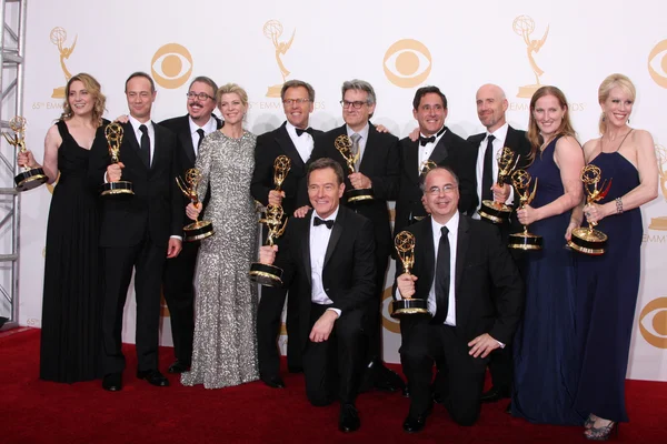 Cast en crew van "breaking bad" — Stockfoto