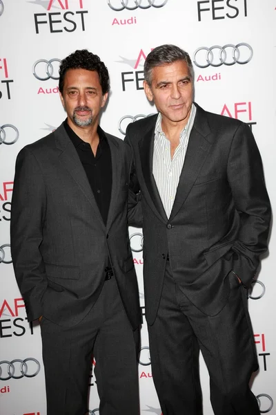 Támogatás Heslov és George Clooney — Stock Fotó