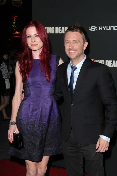 Chloe Dykstra, Chris Hardwick — Zdjęcie stockowe