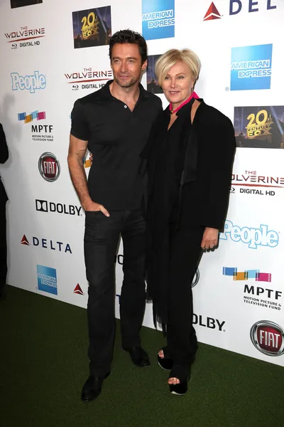 Hugh Jackman, Deborra-Lee Furness — Foto de Stock