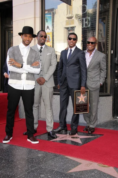Kenny "Babyface" Edmonds, Usher, Sean Combs, Antonio M. "L.A". Reid —  Fotos de Stock
