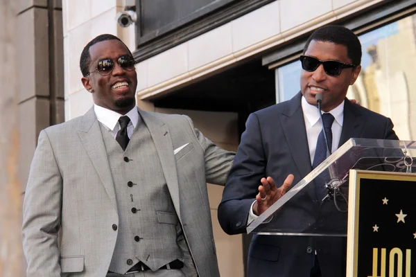 Kenny "bebek yüz" edmonds, sean combs — Stok fotoğraf