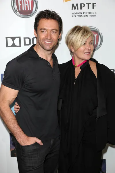 Hugh jackman, deborra lee furness — Zdjęcie stockowe