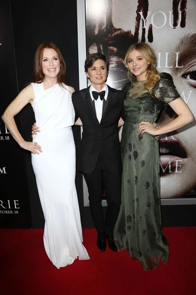 Julianne Moore, Kimberly Peirce, Chloe Grace Moretz — Foto Stock